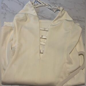 Tiger Mist White Halter Mini Dress XS